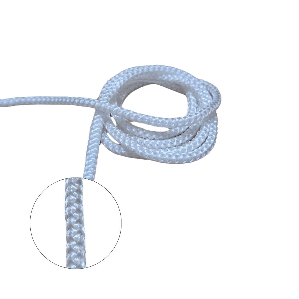 Cordón 5mm poliéster blanco